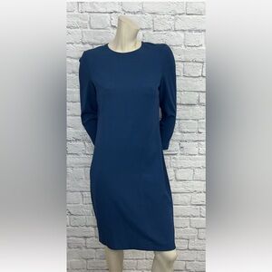 VINCE BLUE 3/4 SLEEVE DRESS SIZE M